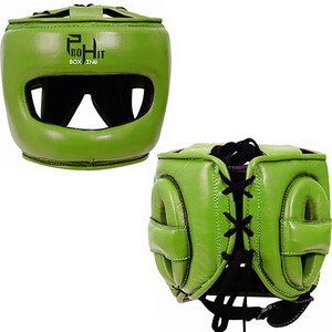 Haute qualité professionnel nouveau dernier visage ouvert gagnant tête garde casque de boxe en cuir véritable ensembles de boxe tête d'entraînement - Product Image 6
