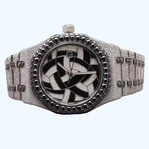 Reloj analógico de acero inoxidable de lujo para hombre con elegante toque de diamante y diseño de esfera pulida para pedidos limitados al por mayor - Product Image 4