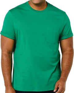 Men's Loose Fit Printed Heavy Knit Short Sleeve T-Shirts Embroidered Style for Casual Women Wear Made From Worsted <b>Fabric</b> - Product Image 1