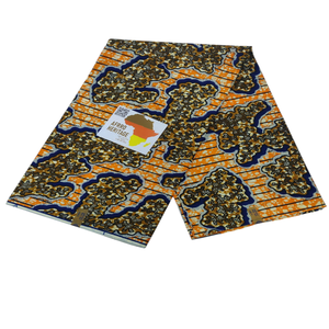 Tissu en coton peigné 100% pur, tissé en dobby, ciré, hollandais, écologique, pour robes de femmes africaines, décoration intérieure, rideaux, vente en gros - Product Image 1