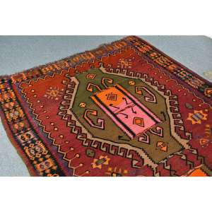 Alfombra de 4.7x12.9 pies, Alfombra Turca, Alfombra Roja Estilo Suroeste - Product Image 5