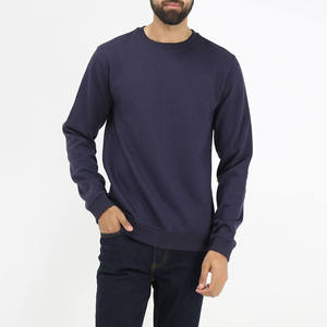 เสื้อสเวตเชิ้ตผู้ชายทรงปกติ ผ้าฝ้าย 100% แขนยาว สีพื้น ผ้าฟลีซ คอกลม สไตล์ลำลอง เสื้อผ้าฤดูหนาวสำหรับใส่เป็นเสื้อตัวบน - Product Image 1