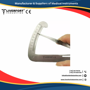 Calibrador de corona Iwanson Dental de acero alemán, calibrador de resorte de medición de espesor multicolor instrumento de laboratorio azul calibre de ortodoncia CE - Product Image 3