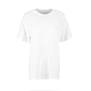 T-shirt découpé au lavage à l'acide pour femmes 100% coton personnalisé DTG imprimé Logo confortable respirant pour femmes pour l'été - Product Image 5