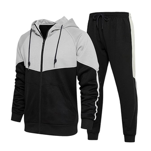 Men's 100% Cotton Hooded Sweatsuit Set Breathable Fitness Wear for Team Training High Quality Fashionable Style for Winter - Product Image 1