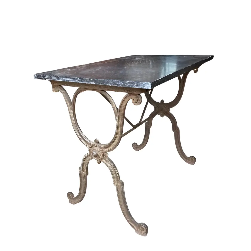 Dernier modèle Table basse industrielle de qualité supérieure en marbre avec base en fonte au design antique disponible au prix de gros