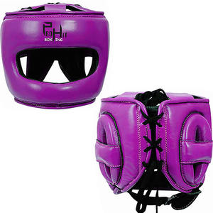 Haute qualité MMA unisexe formation et pratique porter véritable PU et cuir synthétique protège-tête casques porter Protection - Product Image 2