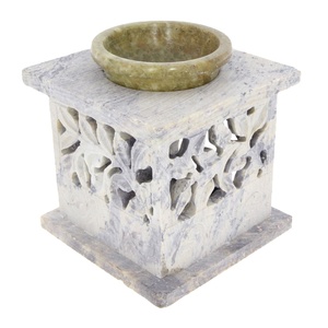 Đá Cẩm Thạch Cổ Điển cổ phong cách dầu Burner đèn tự nhiên <span class=keywords><strong>soapstone</strong></span> hương thơm dầu khuếch tán với hương thơm hương hương chủ sở hữu - Product Image 6