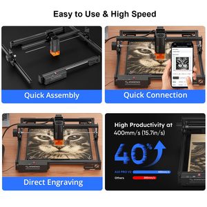 Machine de gravure <span class=keywords><strong>laser</strong></span> Atomstack A10 Pro V2 10W avec rouleau rotatif R6, <span class=keywords><strong>graveur</strong></span> <span class=keywords><strong>laser</strong></span> 0,06 mm pour <span class=keywords><strong>bois</strong></span>, métal, bouteilles, verre, bricolage - Product Image 4
