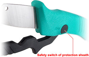 Heavy Duty Electrician Cable Stripping <b>Knife</b> 190 mm Stainless Steel Blades Nylon Handle With Sheath OEM ODM Taiwan Supplier - Product Image 3