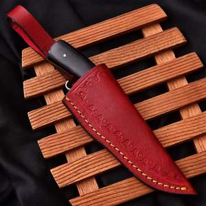 Couteau de chasse à pointe clip en acier D2 fait main, acier à haute teneur en carbone personnalisé, manche en micarta fixe en acier inoxydable pour le camping, bricolage, qualité OEM - Product Image 6