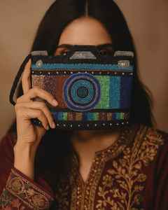 VLemon Glass Beaded Lemon Clutch Bag Design personnalisable Jaune et blanc Summer Vacation Purse - Product Image 2