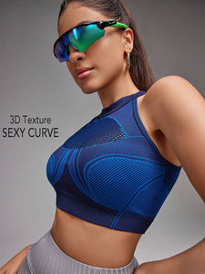 Nouveauté Soutien-gorge de sport tendance personnalisé pour femmes, soutien-gorge de course fitness sans couture pour femmes, vêtements de sport à soutien élevé, soutien-gorge de sport sans couture - Product Image 2