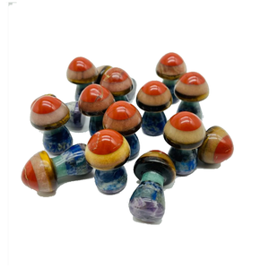 Haute qualité sept Chakra Gua Sha corps grattage outil de Massage cristal naturel champignon en gros pour le visage outil de pierres précieuses - Product Image 5