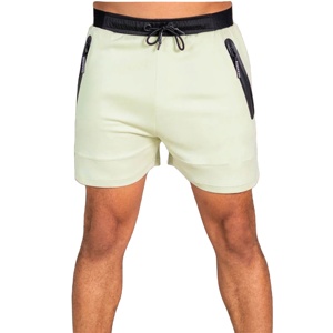Nouvelle vente vêtements de sport hommes coton décontracté polaire survêtement Shorts poches zippées athlétique entraînement Gym éponge Shorts - Product Image 1