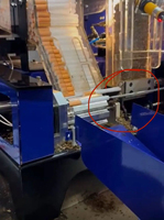 Nouvelle machine à rouler les cigarettes pneumatique entièrement automatique Blue Star 84MM à double injecteur, 6000 par heure, capacité de 500 tubes, double