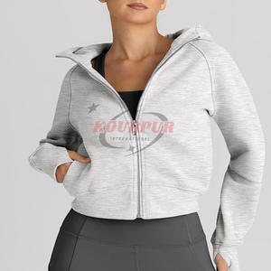 <b>Top</b> Quality Daily Wear Hoodie For <b>Women</b> In Different Colors With Zip-Up And Pocket Design Best <b>Warm</b>-Up Hoodie For <b>Women</b> - Product Image 3