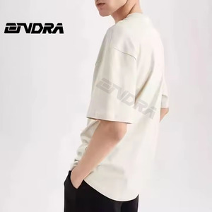 Alta calidad 240 GSM caída hombro peso pesado camiseta de lujo en blanco algodón pesado personalizado streetwear camiseta de gran tamaño hombres - Product Image 1