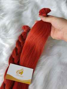 Cheveux humains vierges vietnamiens de haute qualité, donneur unique, extensions en vrac, qualité supérieure, cheveux Remy, lisses naturels, kératine, 100g, 4 ans - Product Image 4