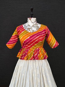 Designer moderne Georgette séquence broderie travail Lehenga Choli prêt-à-porter fête tenue de fête adultes vente chaude mariages - Product Image 4