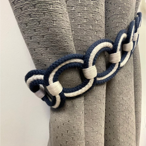 Leaf Design Bedroom <b>Tie</b> <b>Backs</b> Curtain Holder Home Decorative Customized Size White Rope Curtain <b>Tie</b> <b>Back</b> in India - Product Image 4