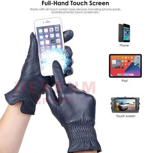 Gants en cuir légers et tendance 2026, haute qualité pour l'entraînement en plein air, le fitness, la conduite, les sports, style uni - Product Image 4