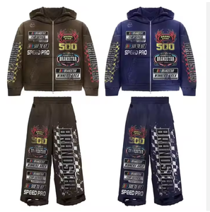 Venta al por mayor de los hombres de gran tamaño con capucha de alta calidad francés Terry de peso pesado de algodón polar de impresión personalizada bordado Streetwear estilo - Product Image 6