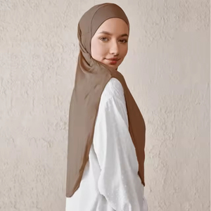 Foulards en soie imprimés carré musulman Hijab foulard marque de luxe foulard en satin de soie pour les femmes - Product Image 4