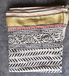 Pareo con estampado de bloques bohemios hecho a mano, moda ética, algodón indio, Bikinis de playa de algodón puro, talla única, ropa de playa con cubierta Bandeau - Product Image 3