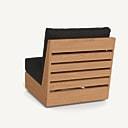 Sillón Tulum de Travertino sin Brazos, Color Natural, Incluye Cojín - Product Image 3