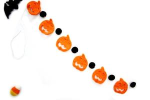 160 cm Long Wool <b>Felted</b> Halloween Pumpkin <b>Garland</b> Elegant Party Decorations for Festive Ornaments <b>Garlands</b> - Product Image 5