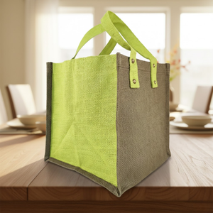 Sac fourre-tout en jute laminé 100% naturel, personnalisé, écologique, réutilisable, pour les courses, l'extérieur, la vente au détail, les cadeaux, les promotions - Product Image 5