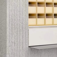 Échantillons de panneaux muraux en pierre souple MCM de haute qualité, modernes, à lignes carrées, imperméables, pour décoration murale intérieure et extérieure