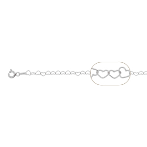 High Quality Made in Italy Heart Chain 040 Necklace in Silver 925 Different Lengths and Galvanic Treatments - Product Image 1