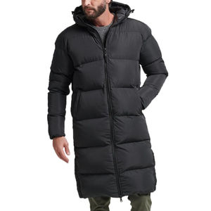 Chaqueta Larga Acolchada con Capucha para Hombre, Diseño Nuevo, Gran Venta, Impermeable, Ecológica, Colores Personalizados, Servicio OEM con Logotipo - Product Image 1