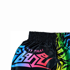 Venta al por mayor nueva llegada Muay Thai Shorts logotipo personalizado impresión calidad Kickboxing pantalones cortos para los hombres en el precio bajo de Pakistán - Product Image 6