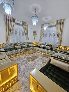 Sofá estilo Majlis árabe, diseño clásico, elegante conjunto para sala de estar, asientos de esquina de lujo, diseño que ahorra espacio - Product Image 2