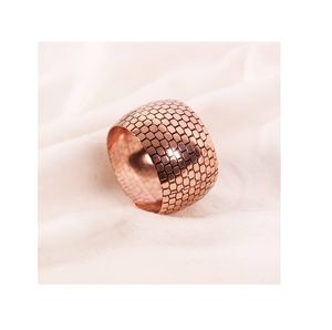 แหวนผ้าเช็ดปากทองแดงดีไซน์เรียบง่ายอุปกรณ์ตกแต่งโต๊ะอาหารโรงแรม - Product Image 3