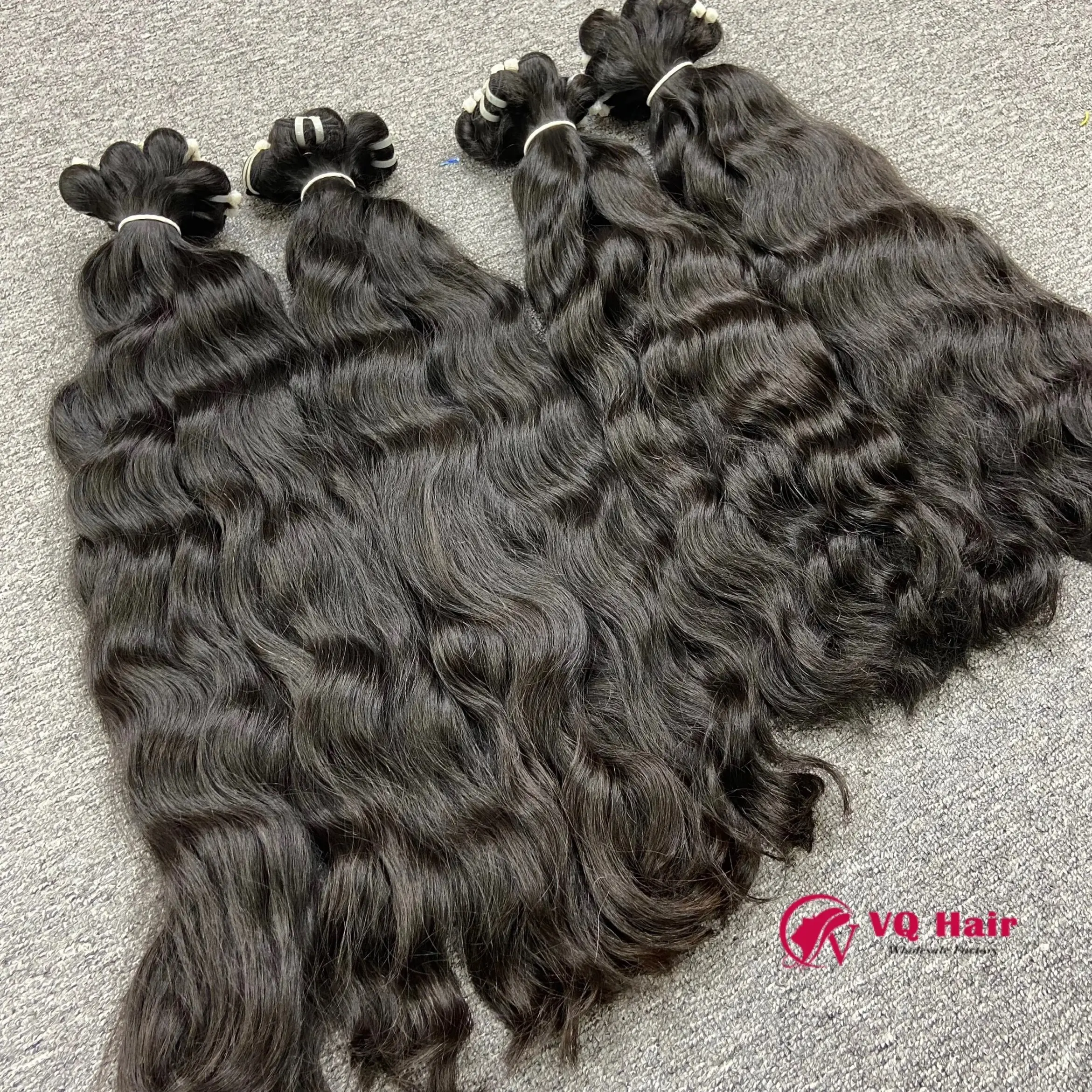 Melhor cabelo humano por atacado 100% cabelo cru vietnamita fornecedores de cabelo cru ondulado natural cambojano