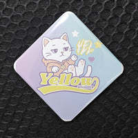 Badge rectangulaire 58 mm – Personnalisable avec design 3D, fixation magnétique et épingle de sûreté, modèle vierge en plastique - Product Image 4
