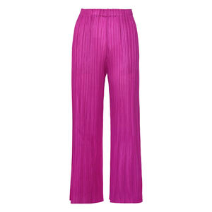 Pantalon élastique gris à taille haute inspiré de l'automne pour femmes de grande taille, décontracté, à jambes larges, style palazzo - Product Image 1