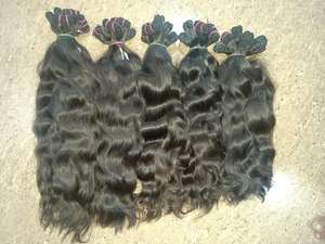 Cheveux humains indiens de vague naturelle d'excellente qualité de prolongements de cheveux vierges indiens - Product Image 6