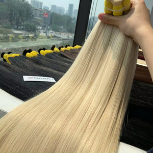 Extensions de cheveux en vrac de qualité de luxe 100% cheveux vietnamiens couleurs claires Super Double dessiné 24 pouces naturel droit - Product Image 1