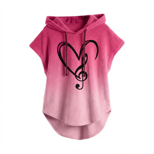 Sudaderas sin Mangas Elegantes, Colores Personalizados, Logotipo de Talla, Algodón de Alta Calidad, Precio al por Mayor, Sudaderas Elegantes con Dobladillo Redondo para Mujer - Product Image 3