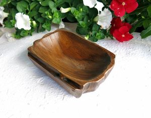 Porte-savon rectangulaire en bois écologique, fait à la main, poli, bois naturel, plateau de salle de bain durable, construction solide, utilisation durable - Product Image 1