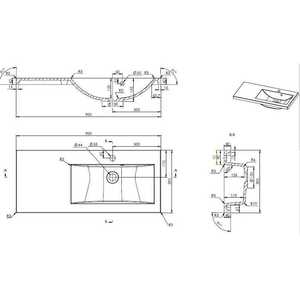 ตู้ห้องน้ำ 90 ซม. ดีไซน์อิตาลี โคริซินี พร้อมบานกระจกสีขาว - Product Image 6