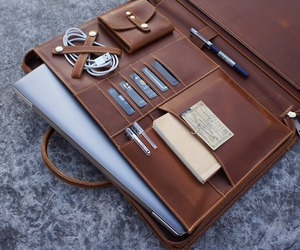 Meilleures ventes Classeur combiné cadeau d'affaires A4 en cuir véritable avec porte-stylo intégré, porte-cartes, organiseur de documents pour réunions LP-0305 - Product Image 2