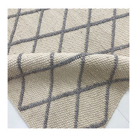Tapis fait main en laine texturée naturelle, tissage bulle, à poils ras, marron beige neutre, style Bohème Nordique, expédition directe usine dans le monde entier