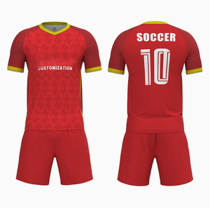 Maillot de football à manches courtes de haute qualité pour hommes, uniforme de football personnalisable, vêtements de sport avec une quantité minimale de commande faible - Product Image 4