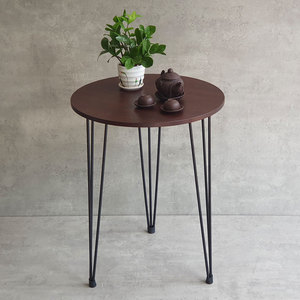 Minimalist Design Cafe Furniture Combo Set 1 Round <b>Table</b> (60cm) and 3 Square <b>Stools</b> for Coffee Shops and Restaurants CBCF270 - Product Image 6